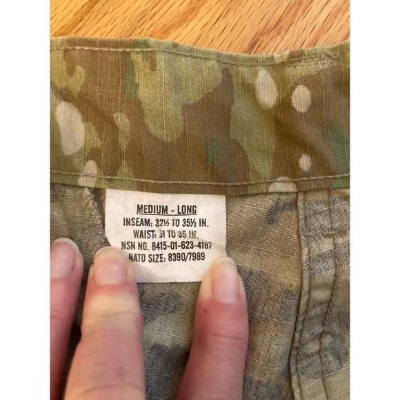 Army Unisex Camo ACU Trousers Medium Long - Picture 6 of 6